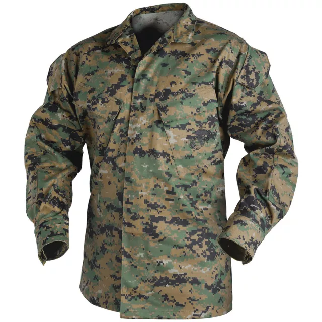 Helikon Us Tactique Usmc Hommes Combat Shirt Veste Militaire Digital Camo Woodla