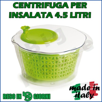 Snips 020400 ULAOP-Centrifuga per Insalata da 4 lt Bianca con Decorazioni IML 