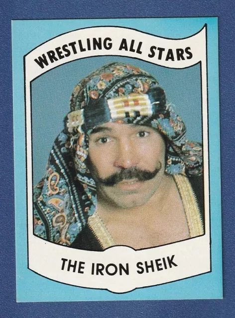 THE IRON SHEIK 1982 PWE RC Wrestling All Stars Series B #25 Rookie Card EX-NM*