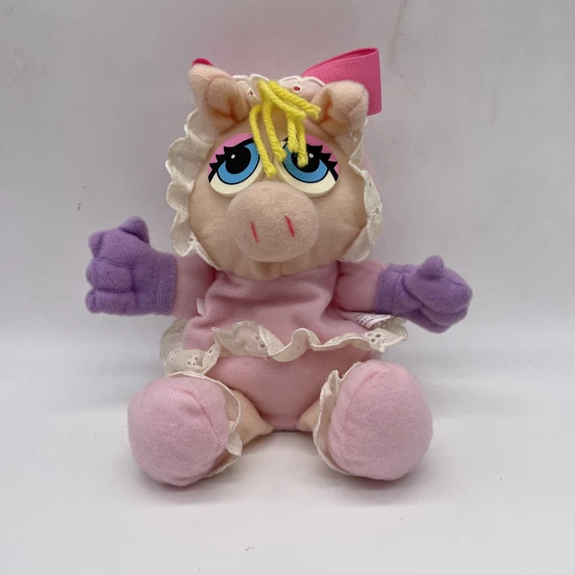 Toy Biz 8" Muppet Babies Miss Piggy 1997 Bean Vintage Plush