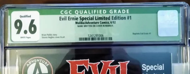 Evil Ernie Special Limited Edition #1 (Signed by Brian Pulido) ✨WP CGC 9.6✨ 2