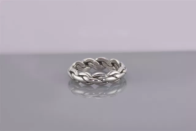 Bell Trading Post Sterling Silver 5mm Solid Linked Band Ring 925 Sz: 7