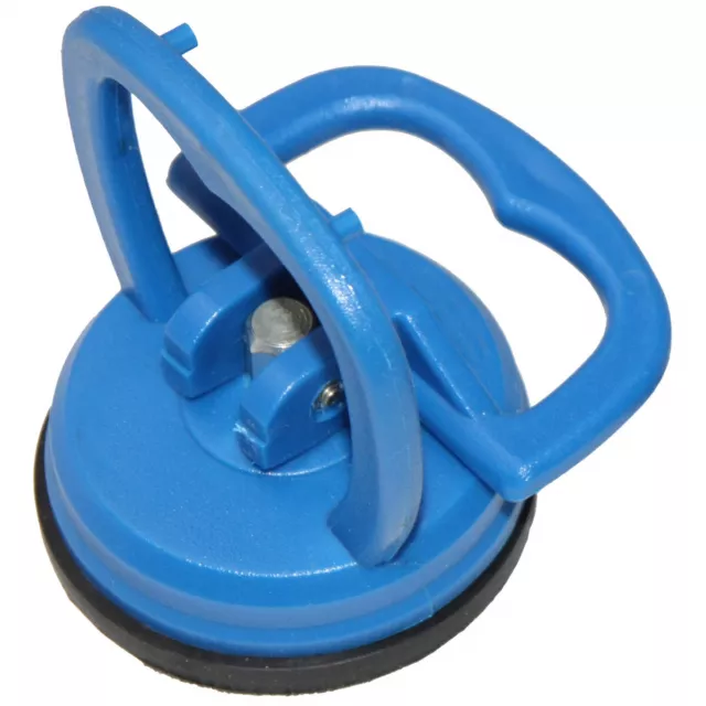 Einhand MINI Saugheber Glassauger Gummisauger für Spiegel Fliesen Ø 55 mm BLAU