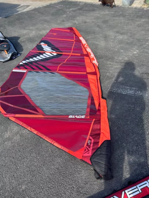 2022 Severn Blade 4.7m2 windsurf sail red.