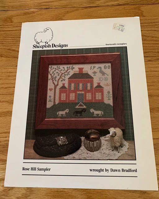 Sheepish Designs Rose Hill Sampler 14th Exemplary Cross Stitch Chart Only Sheepish Designs Rose Hill Sampler 14th Exemplary Cross Stitch Chart Only