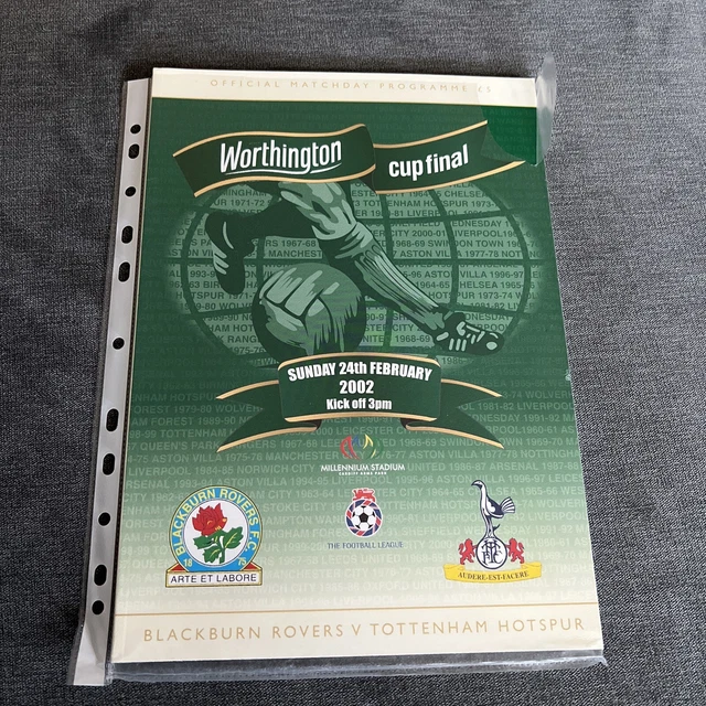 Worthington Cup Final Blackburn v Tottenham Hotspur 2002