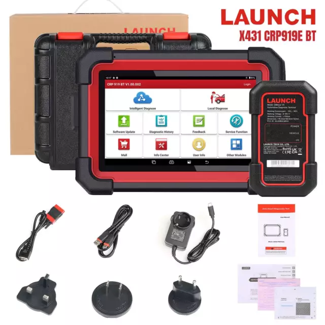 LAUNCH X431 CRP919E BT Car Diagnostic Tool DBScar VII VCI ECU Coding CANFD DOIP