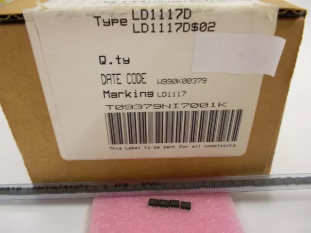 10 Stück/10 pieces LD1117D LDO VOLT.REG. adjustable SO-8 AMS1117 LM1117  NEW ~