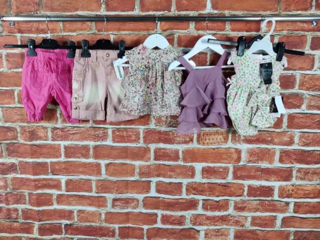 Baby Girls Bundle Age 0-3 Months Zara Mamas & Papas Etc Romper Trousers Top 62Cm