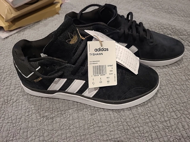 Adidas Tyshawn Skate Skateboarding Shoes Brand New With Tags Uk Size 9 Black