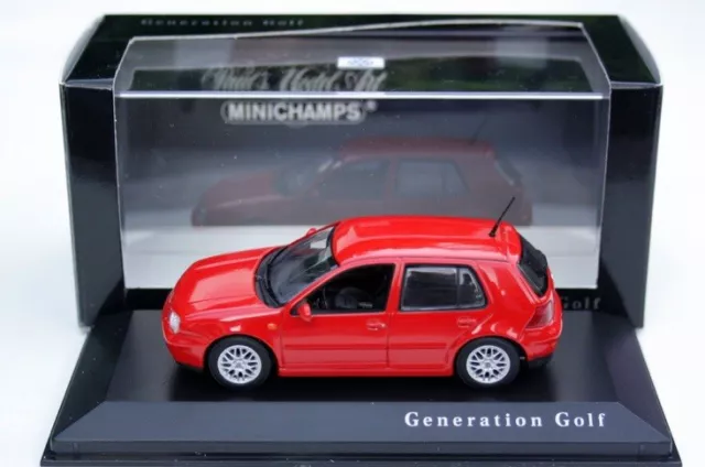 RARE VW POLO 9N3 VI 2005 SPORT TDI FACELIFT RED 1:43 MINICHAMPS (DEALER  MODEL)