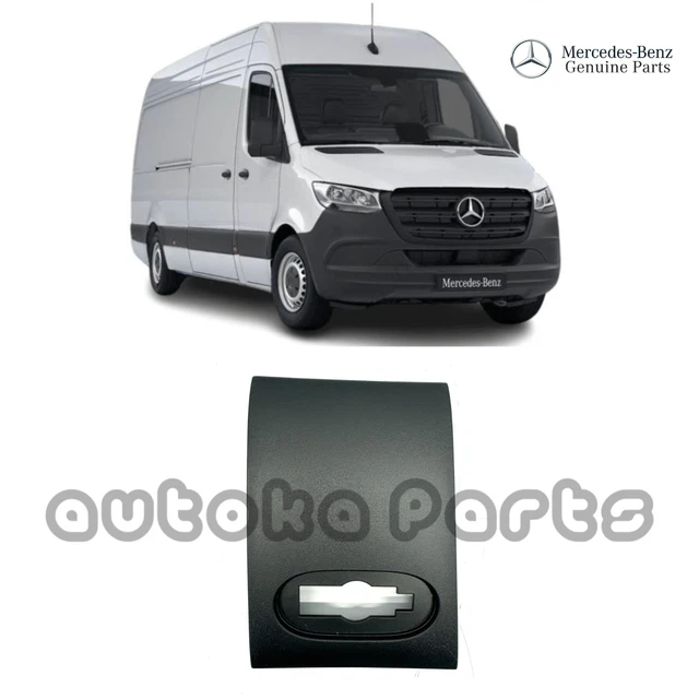 thumbnail image 2 of Stainless Steel Side Mirror Cover Caps For Mercedes Sprinter W907/W910 2019-2025 – Gloss Chrome (Pair) 2 of 3