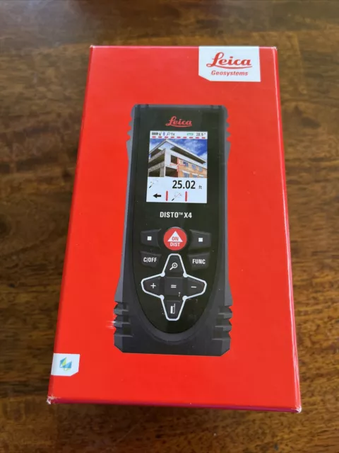 Leica DISTO-X4 Rugged Laser Distance Measurer Rangefinder Bluetooth  New