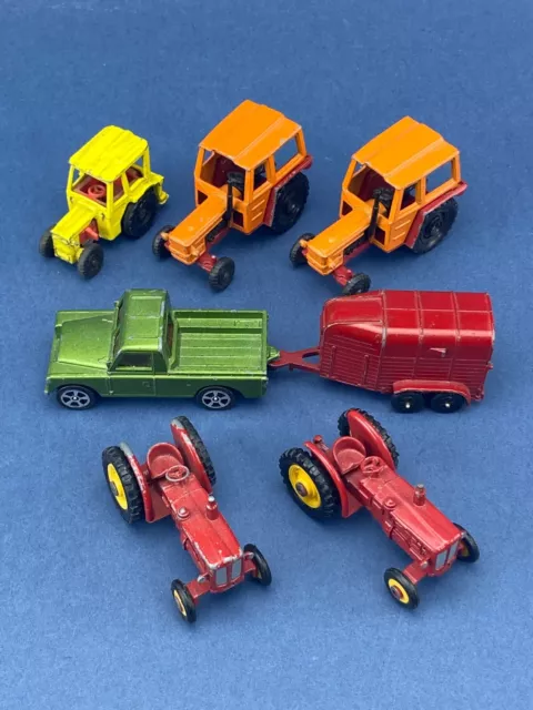 HUSKY Corgi Juniors FARM ZETOR Volvo BM Tractor Land Rover RICE Pferdeanhänger