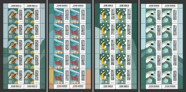 Bund Mi.Nr. 3670-3673** (2022) postfrisch (KB)/Welt der Briefe (V) (Auswahl)