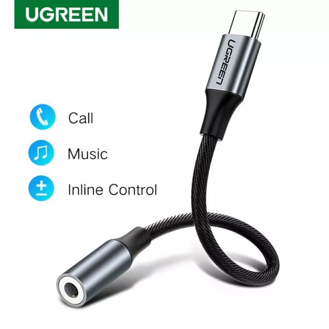 Ugreen Type c to 3.5mm Headphone USB C AUX Adapter jack For Huawei mate 20 P20