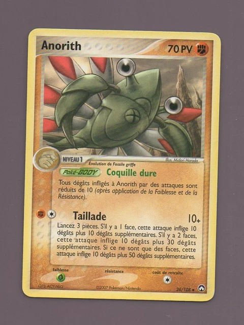 Pokémon n° 26/108 - ANORITH - 70PV   (B468)