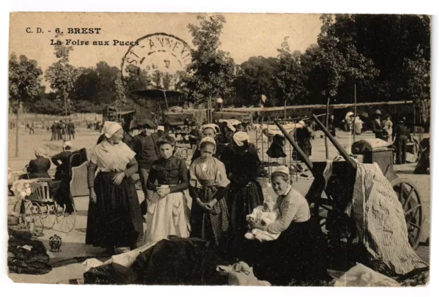 CPA AK BREST - La Foire aux Puces (193388)