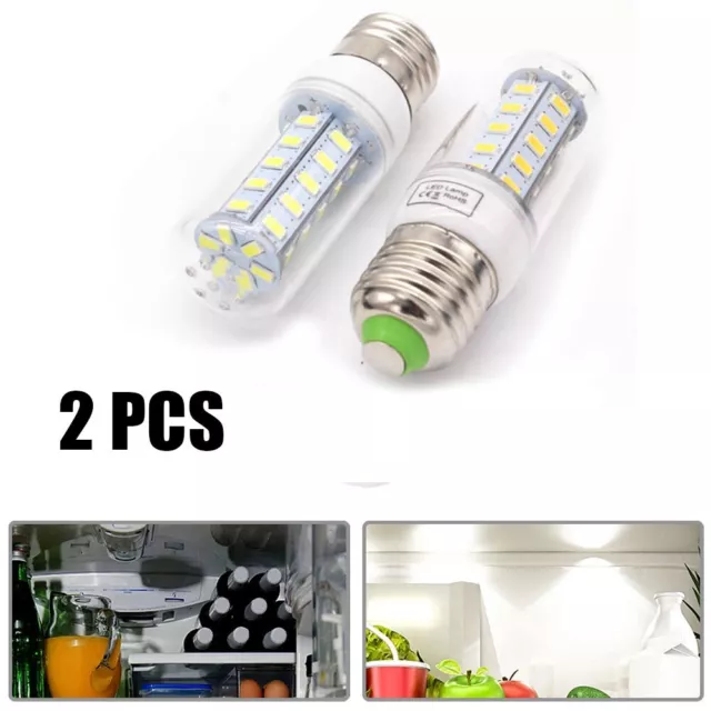 2PCS E27 LED Ampoule Frigidaire Réfrigérateur Ampoules Remplace PS12364857