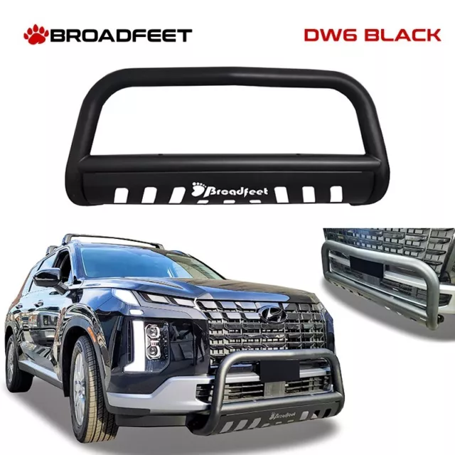 FRONT BLACK GRILLE Bull Bar Bumper Guard fit 20202024 Hyundai Palisade