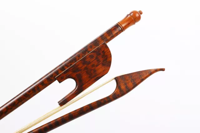 New 4/4 Violin Bow Snakewood Bow Baroque Style natural Bow Hair Straight