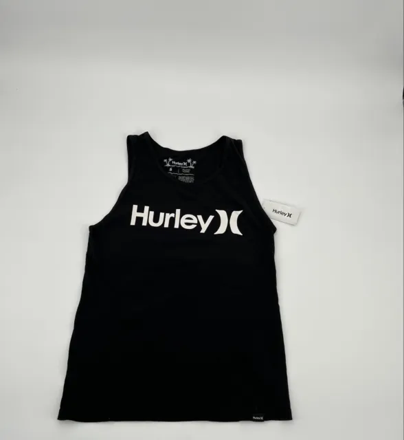 NEW HURLEY One And Only Graphic Logo Tank Top Black Men's Size Small Free Ship