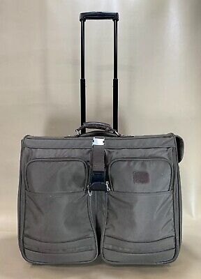 Used Dakota by Tumi Olive Ballistic Nylon 23" Wheeled Rolling GarmentBag Luggage