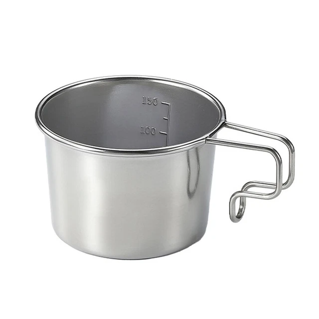 160ML Stainless Steel Coffee Mugs Metal Coffee Cup Shatterproof Cups with Handle