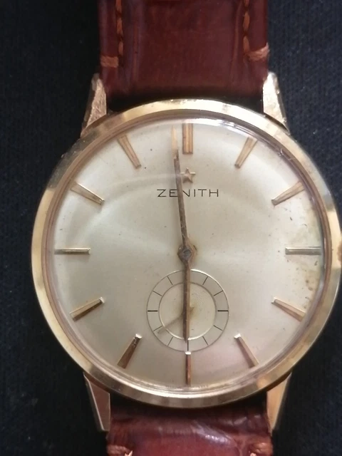 Orologio Zenith Stellina Oro 18kt Carica Manuale Cinturino in Pelle