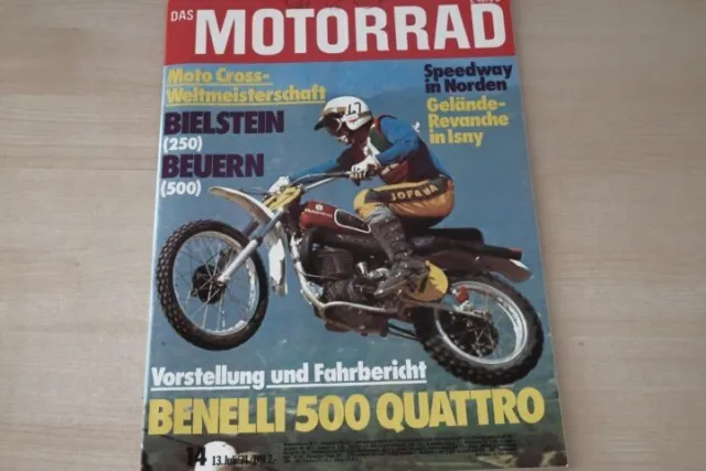 1) Motorrad 14/1974 - Benelli 500 Quattro mit 44P