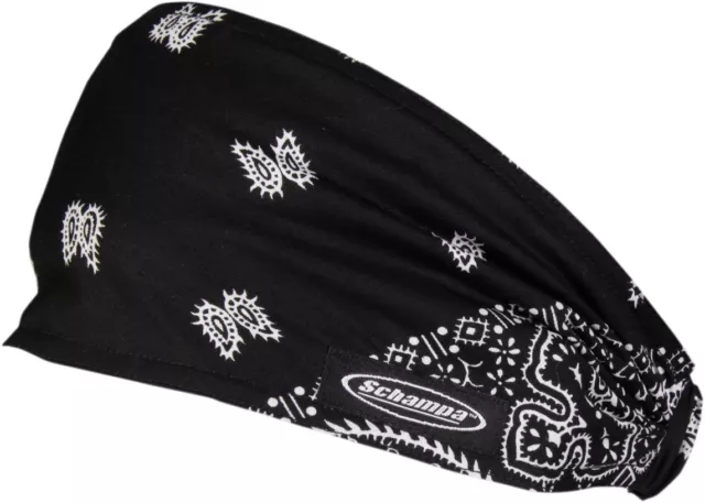 Schampa Mini Doo-Z Headwraps Black/White-Paisley DZ02-100