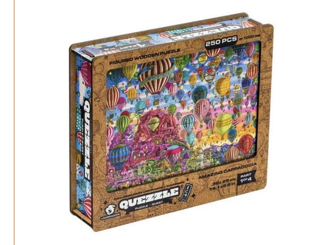 Quezzle Puzzle, Amazing Cappadocia, Part 1, Unidragon Figured Wooden Jigsaw Pcs