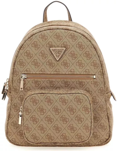 GUESS Éco Éléments PU Grain 4g Logo Sac à Dos En Lattee Femmes