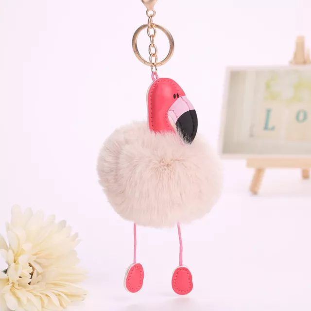 Keys Cartoon Exquisite Girls Fluffy Fur Pom Key Chains Mini Plush