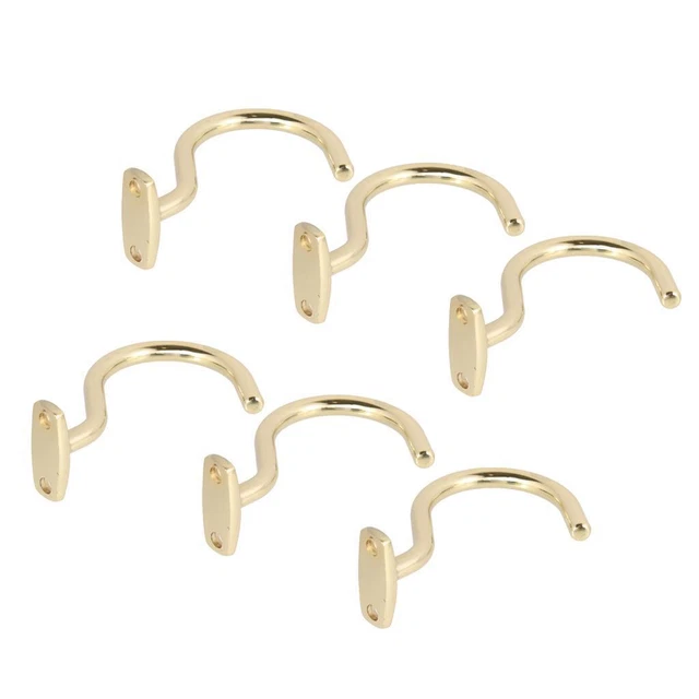 6PC SNOOKER BILLIARD Cue Brass Hook Bridge Stick Pool Cue Hanger Table