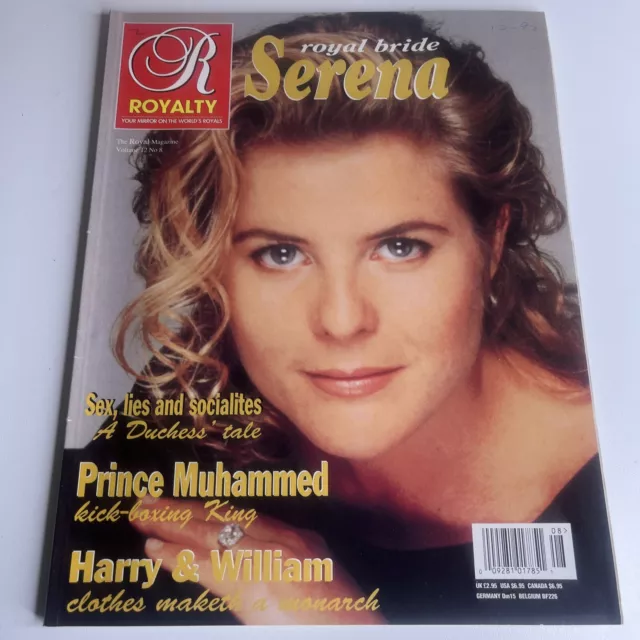 Royalty Monthly magazine 1993 Vol 12 #8 Princess DIANA Serena Stanhope