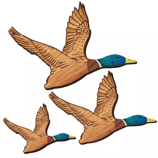 3 Size Mallard Duck Wall Art  Wood Wall Art for Home M3K13909