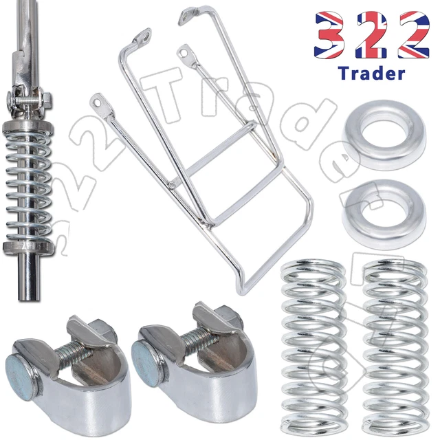 RALEIGH CHOPPER MK3 Sissy Bar Clamps Cups Springs Rack Restoration