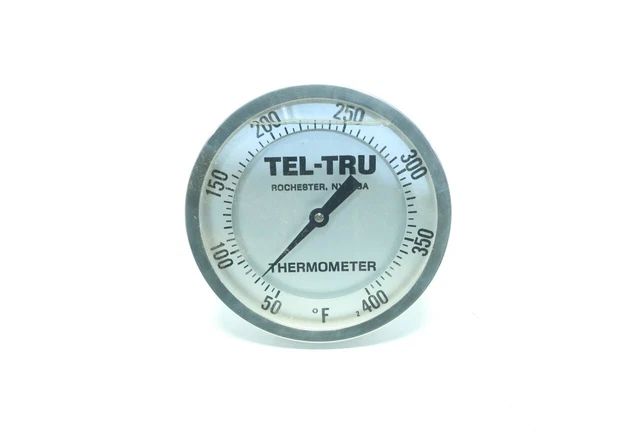 Tel-tru GT 500R 5in 6in 50-400f 1/2in Npt Bimetal Thermometer