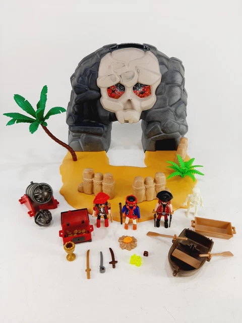 PLAYMOBIL 5804 PIRATE Theme "Skull Island" Take Along Playset, 100% ...