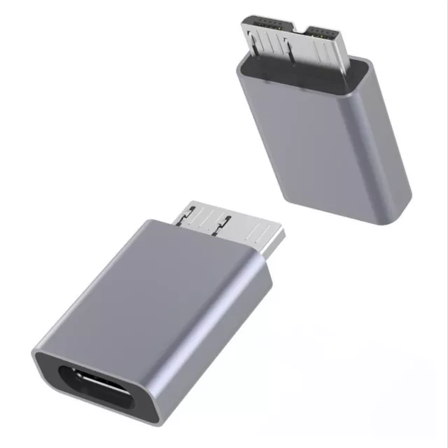 Mini USB-C 2.0 To Micro B USB 3.0 Port Adapter Data Plug Hard Drive Connecter c