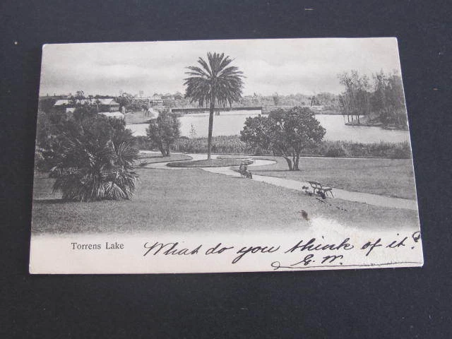 Squared Circle Postmark Roseworthy Torrens Lake South Australia Postcard