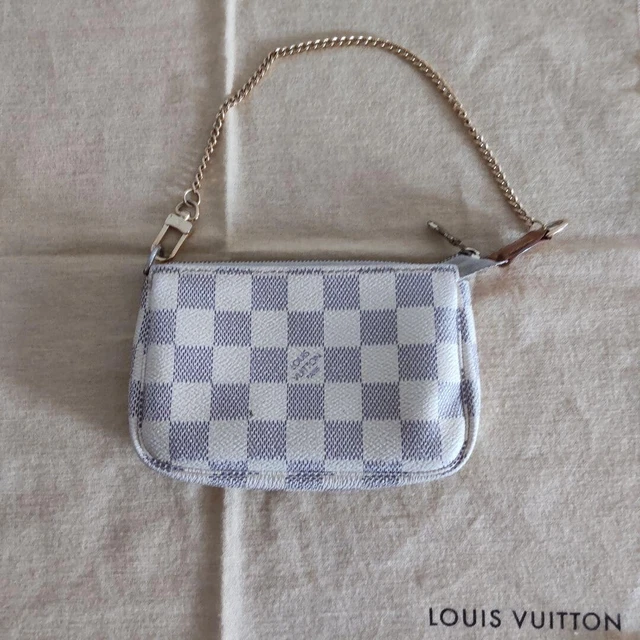 LOUIS VUITTON Damier Azur Mini Pochette Accessoires AccessoryPouch N58010 FL0066