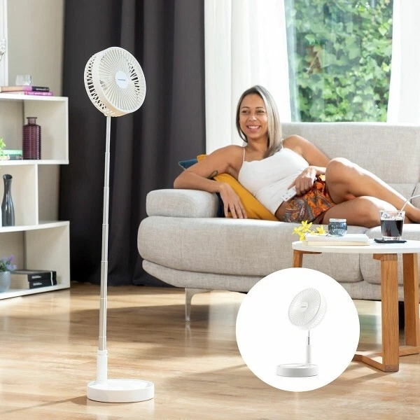 Ventilateur De Cou, 3 Vitesses Portable Ventilateur 5000mAh, Mini