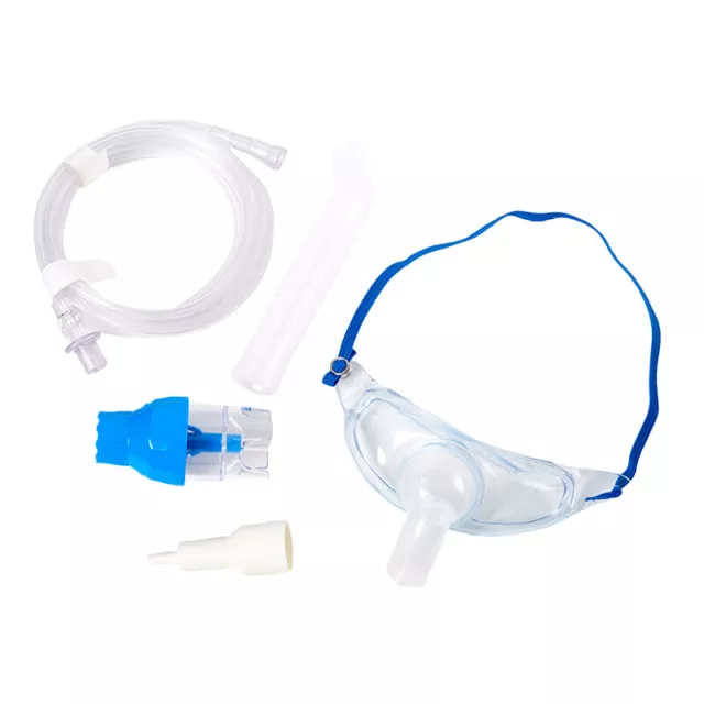 1Set Tracheostomy Mask Adult Oxygen Mask withTubing and Adjustable Elastic Strap