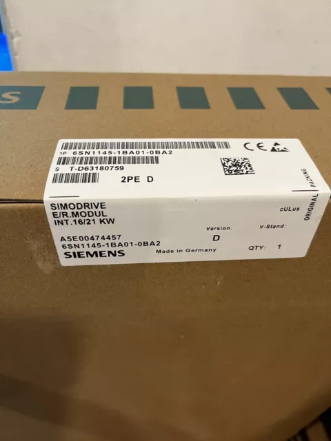 New Siemens 6SN1145-1BA01-0BA2 Warranty One Year