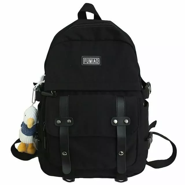 1 pieza Mujeres Impermeable Nailon Mochila Estudiante Adorable Bolso Escolar Kawaii Niña Mochila 2