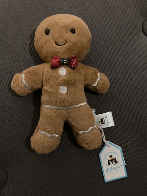 JELLYCAT WEIHNACHTEN JOLLY Lebkuchen Fred Stofftier Plüschtier (NEU 