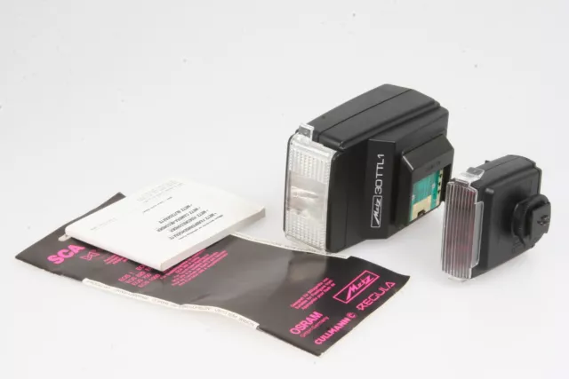 Metz 30 TTL 1 Blitzgerät mit SCA Adapter 312/2 AF Canon