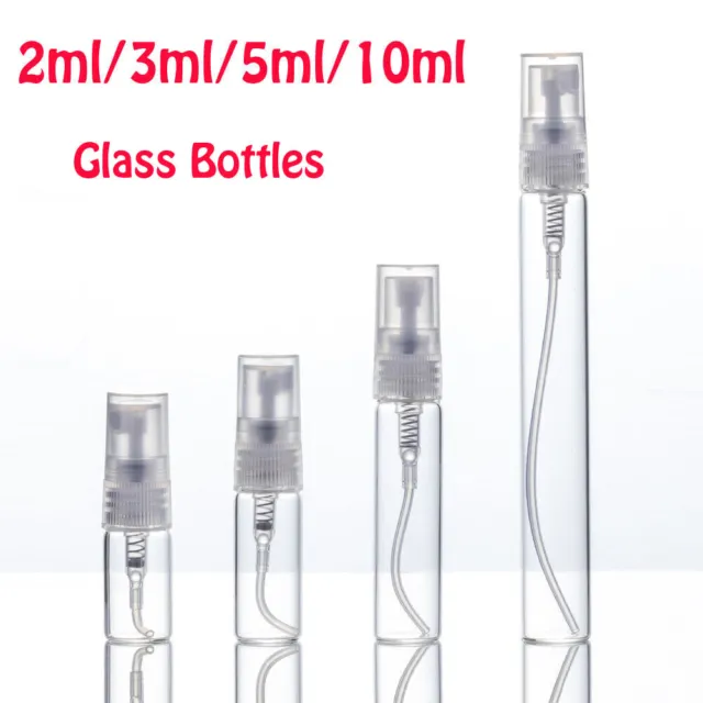 2ml-10ml Glas Feine Nebelzerstäuber Flaschen Nachfüllbar Parfüm Probe-Containers